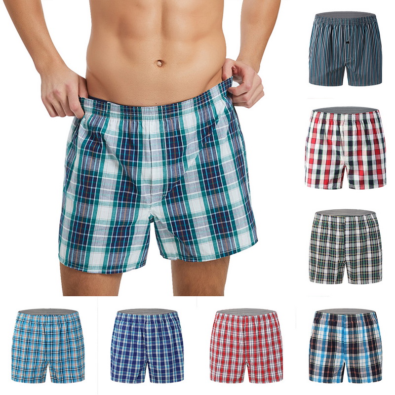 8 Colors Classic Plaid Men Boxers Quality Cotton Quick Dry Mens Underwear Soft Boxer Shorts With Elastic Waistband Men Cuecas, Mix-color-gray-blue
8 Colors Classic Plaid Men Boxers Quality Cotton Quick Dry Mens Underwear Soft Boxer Shorts With Elastic Waistband Men Cuecas, Mix-color-gray-blue