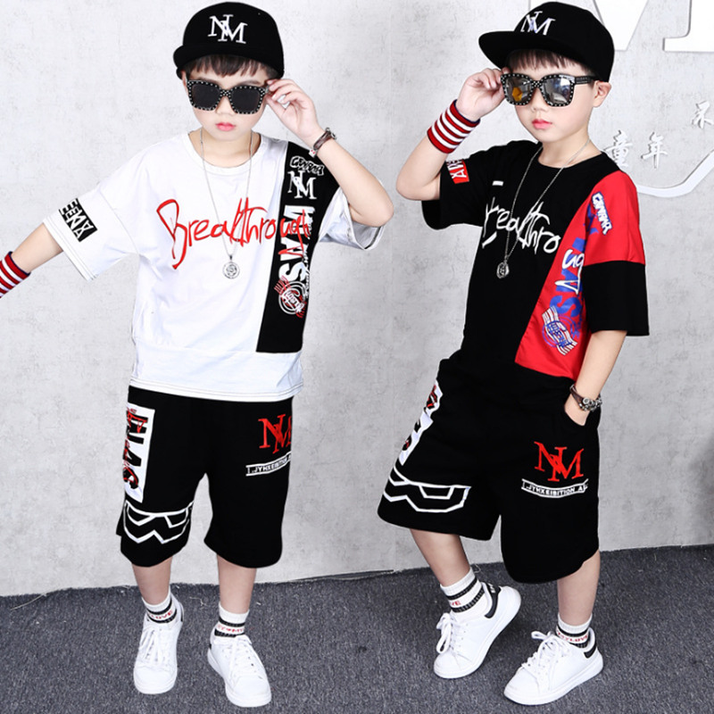 Cotton Children's Sets Infant Kids Boys Clothes Children Clothing Sets Summer Baby Girls Clothes Sports Letter T-Shirt+Shorts