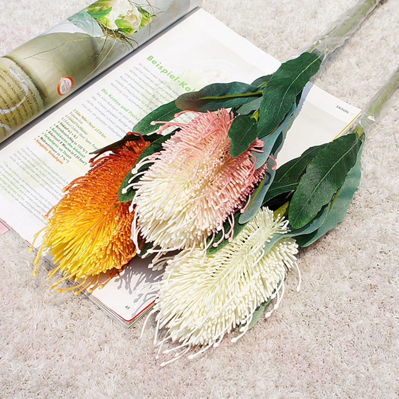 large princess Protea Cynaroides branch Artificial flowers flores artificiales for home wedding Decoration fake Plants, Orange
large princess Protea Cynaroides branch Artificial flowers flores artificiales for home wedding Decoration fake Plants, Orange