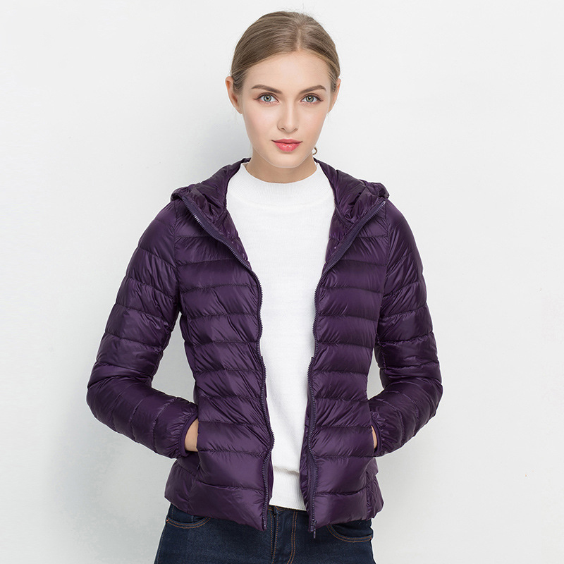 Women Winter Coat 2019 New Ultra Light White Duck Down Jacket Slim Women Winter Puffer Jacket Portable Windproof Down Coat T200107