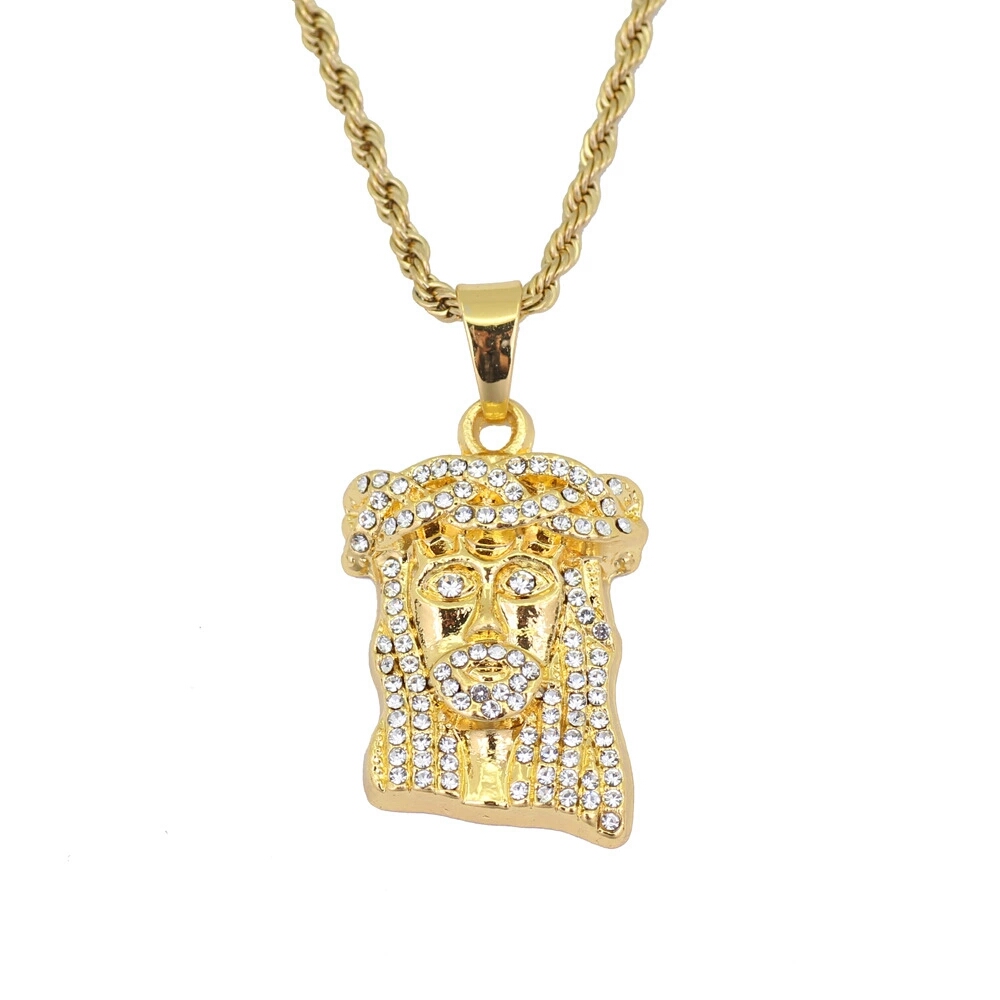 hip hop Jesus diamonds pendant necklaces for men alloy rhinestones Christianity luxury necklace Stainless steel Cuban chain Religion jewelry
hip hop Jesus diamonds pendant necklaces for men alloy rhinestones Christianity luxury necklace Stainless steel Cuban chain Religion jewelry