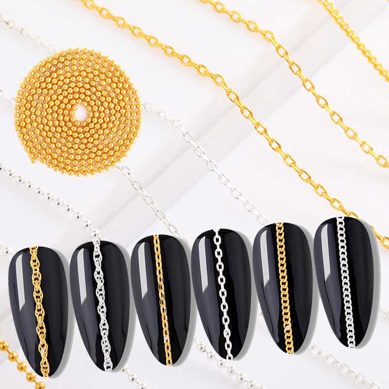 50/10cm Nail Art Alloy Metal Chains Gold 3D Charms Decoration Studs Snake Bone Strass Manicure Jewelry Accessories DIY Design
50/10cm Nail Art Alloy Metal Chains Gold 3D Charms Decoration Studs Snake Bone Strass Manicure Jewelry Accessories DIY Design