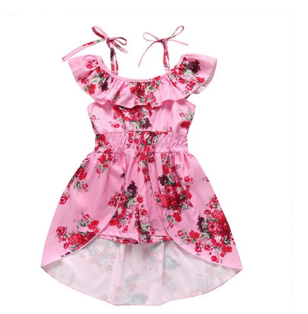 Summer Sling Floral Girls Dress Girl Princess Elegant Ruffles Irregular Culotte Dresses Beach Child Girls Clothes, Red
Summer Sling Floral Girls Dress Girl Princess Elegant Ruffles Irregular Culotte Dresses Beach Child Girls Clothes, Red