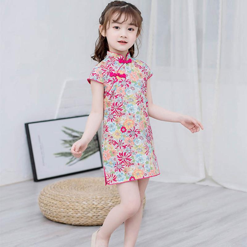 Toddler Baby Kids Girls Floral Cheongsam Chinese Style Princess Dress Baby Girls Fashion Cheongsam, Multicolor
Toddler Baby Kids Girls Floral Cheongsam Chinese Style Princess Dress Baby Girls Fashion Cheongsam, Multicolor