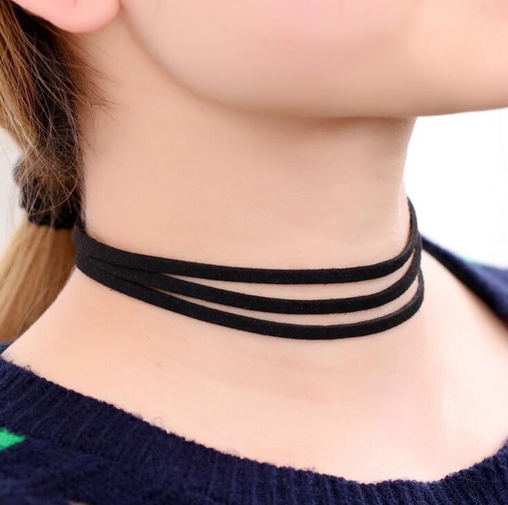 Gothic choker collar necklace women's lace necklace clavicle chain DJN220 mix order Chokers jewelry