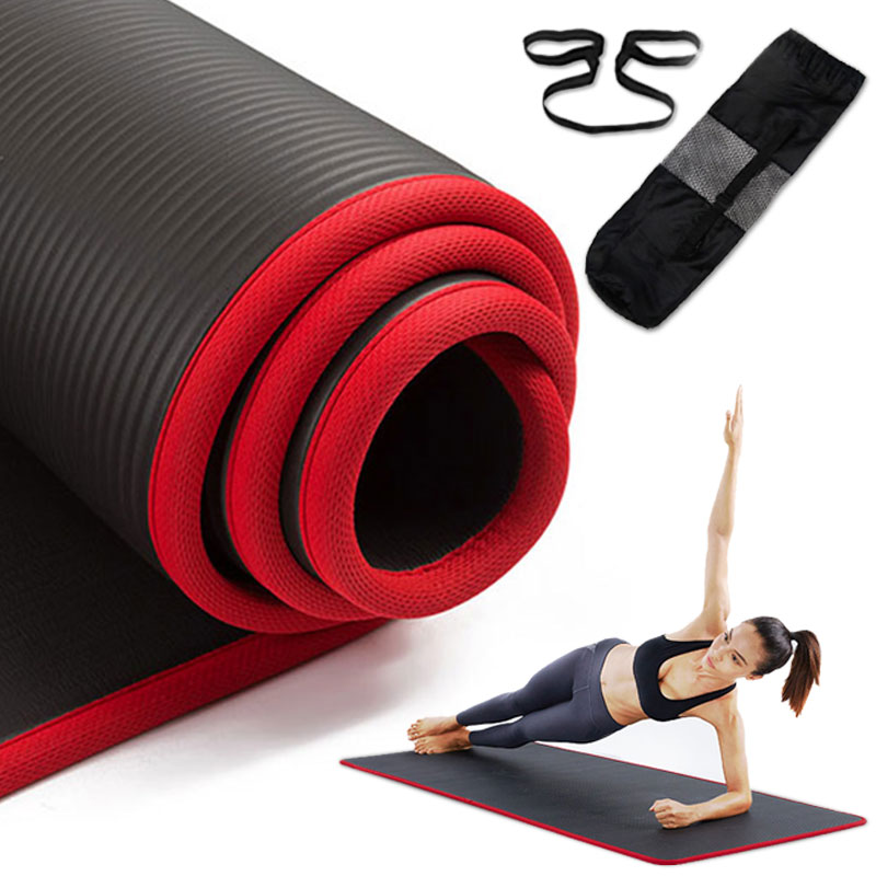 10MM Thickened Yoga Mat Extra Thick High Quality NRB Gym 183X61cm Exercise Pads Pilates Fitness Tasteless Soft Gym with Bandage, As pic
10MM Thickened Yoga Mat Extra Thick High Quality NRB Gym 183X61cm Exercise Pads Pilates Fitness Tasteless Soft Gym with Bandage, As pic