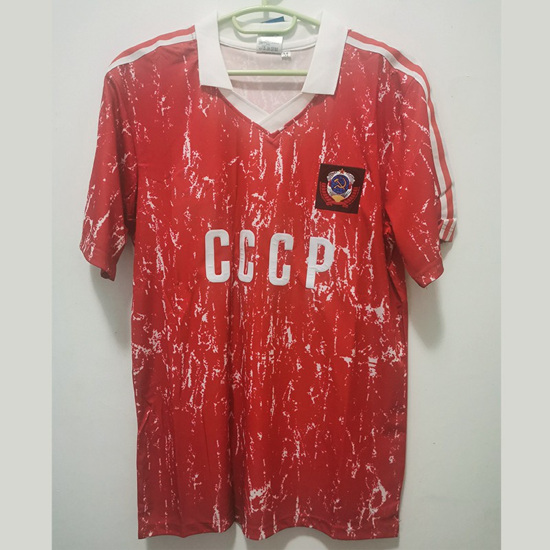 Retro Soviet Union 1989/91 Soccer Jerseys CCCP Futbol Vintage USSR Football Camisetas Classic Shirts Kit, Red
Retro Soviet Union 1989/91 Soccer Jerseys CCCP Futbol Vintage USSR Football Camisetas Classic Shirts Kit, Red