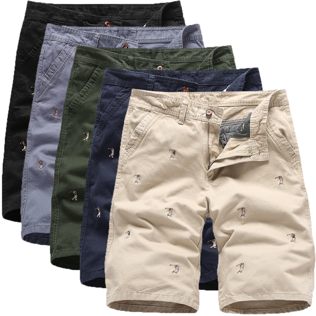 2020 Summer New Style Designer Men s Cotton Casual Shorts Mens Straight Embroidered Knee Pants Business Trouser, Gray
2020 Summer New Style Designer Men s Cotton Casual Shorts Mens Straight Embroidered Knee Pants Business Trouser, Gray