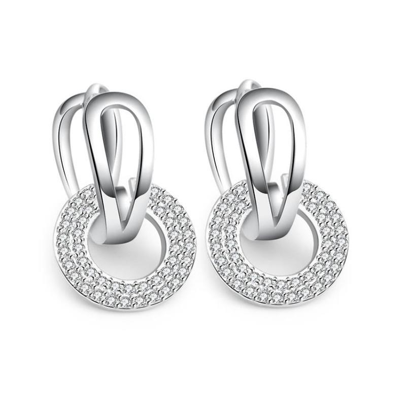 Everoyal Luxury Zircon Round Rose Gold Hoop Earrings For Women Accessories Fashion Silver 925 Girls Earrings Jewelry Female Gift
Everoyal Luxury Zircon Round Rose Gold Hoop Earrings For Women Accessories Fashion Silver 925 Girls Earrings Jewelry Female Gift