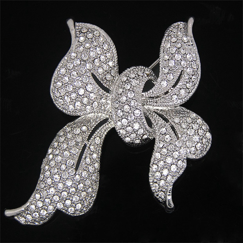 Different Style Wedding Bouquet Brooch Accessories Silver Plating Rhinestone Brooch Pins
