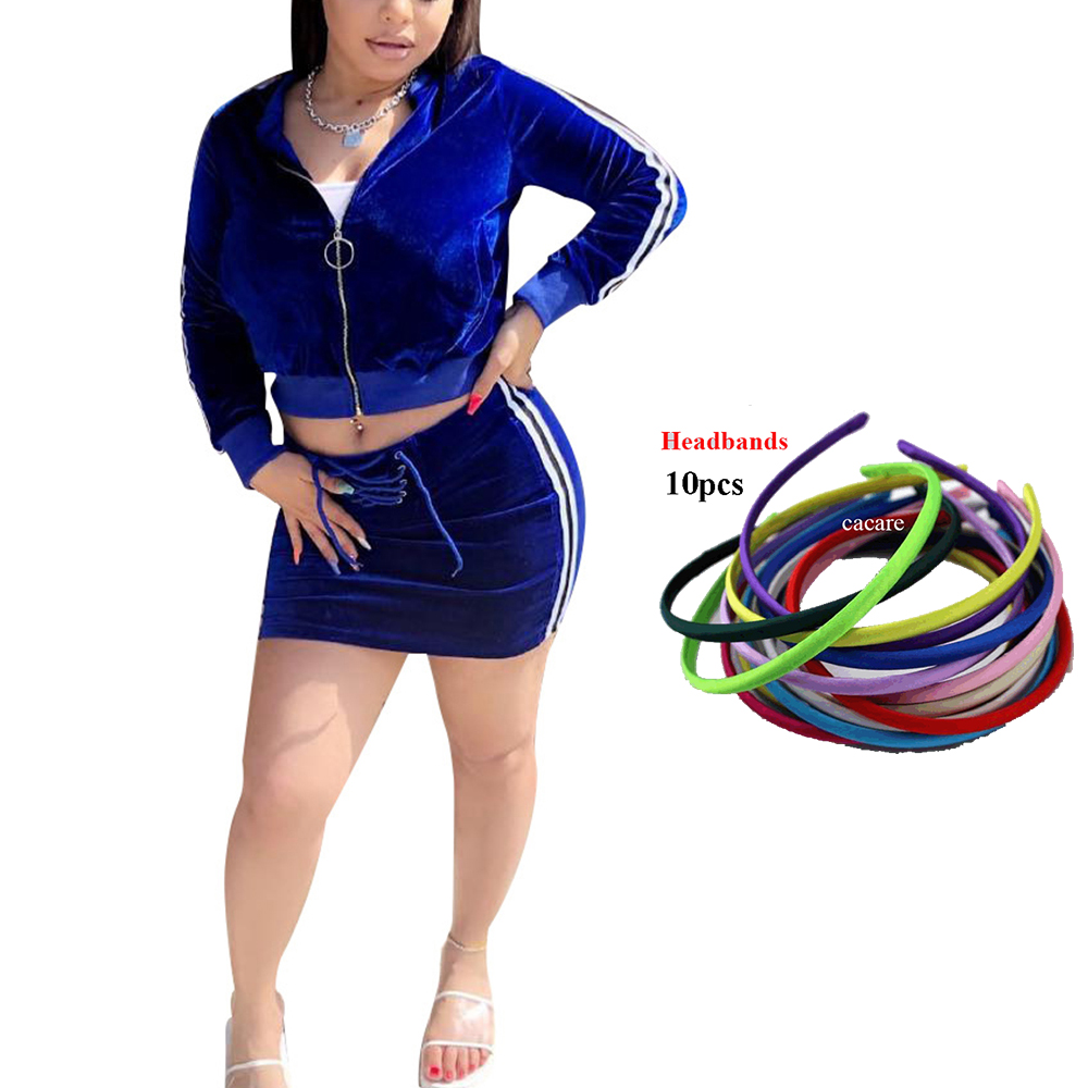 Women's Tracksuits Sports Fashion Trend Velvet Shirt Skirt 2 Pieces Set Women's Suit F0650 Blue Long Sleeve
Women's Tracksuits Sports Fashion Trend Velvet Shirt Skirt 2 Pieces Set Women's Suit F0650 Blue Long Sleeve