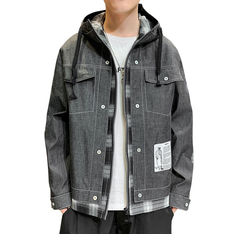 Long Sleeve Street Wear Sportswear Men Fashion Zipper Tops Coat Spring Autumn Men's Solid Color Hooded Outwear Men Casual, Black white
Long Sleeve Street Wear Sportswear Men Fashion Zipper Tops Coat Spring Autumn Men's Solid Color Hooded Outwear Men Casual, Black white