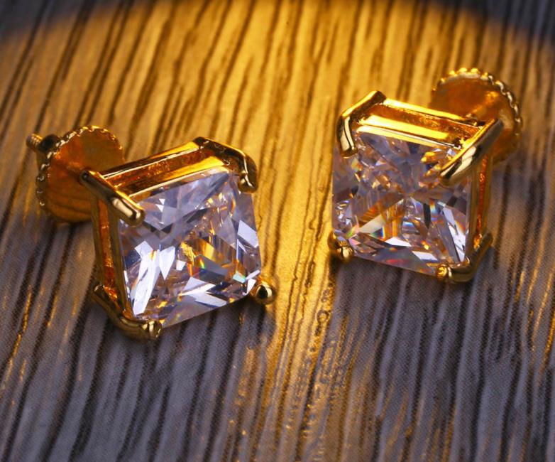 Mens Hip Hop Stud Earrings Jewelry High Quality Fashion HipHop Screw back Square Gold Silver Simulated Diamond Earring For Men, Golden;silver
Mens Hip Hop Stud Earrings Jewelry High Quality Fashion HipHop Screw back Square Gold Silver Simulated Diamond Earring For Men, Golden;silver