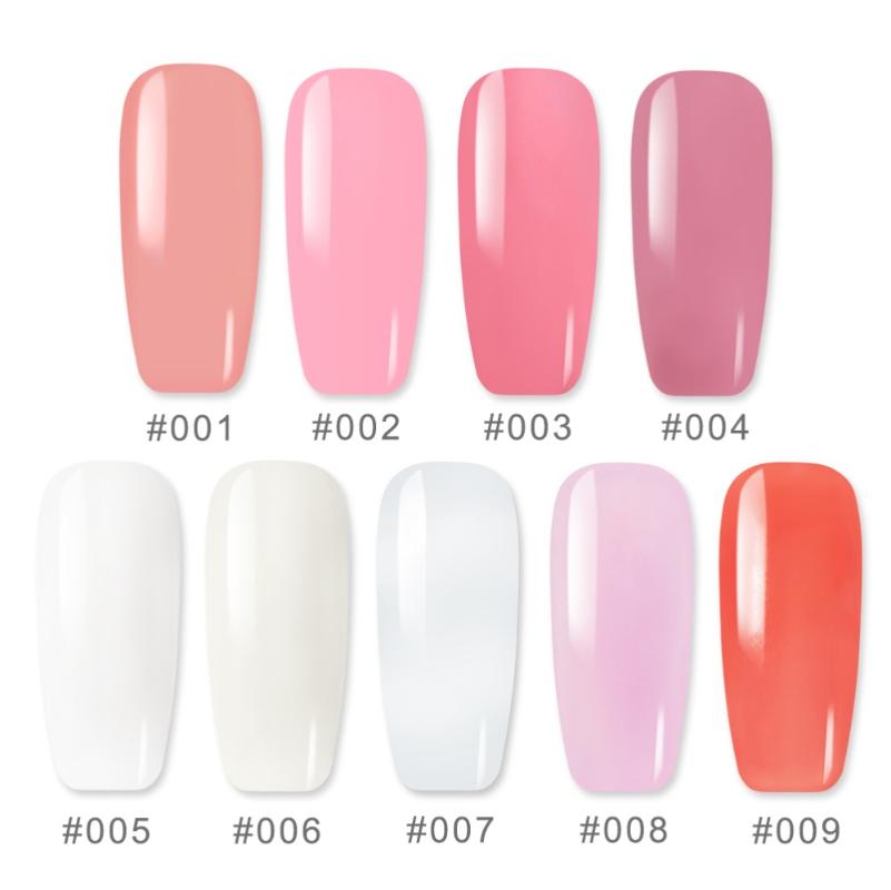 Nail Art Kits COSCELIA 6pcs/set Extending Crystal Jelly Gum Set Nails Kit UV French Manicure Tips Decoration