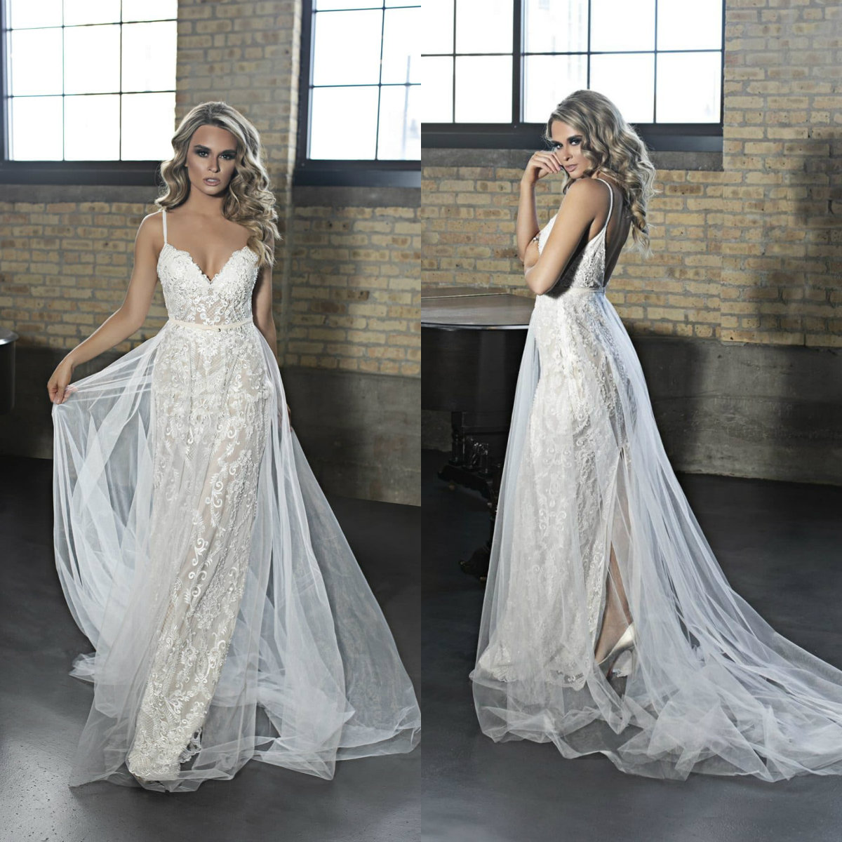 2020 Boho Wedding Dresses Spaghetti A Line Sweep Train Lace Appliques Bohemian Wedding Dress Custom Made Elegant Vestidos De Novia
