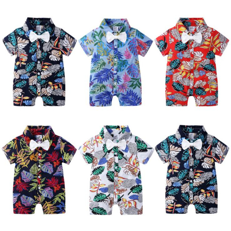 2020 Baby Summer Clothing 0-2Y Infant Boys Flower Print Rompers Short Sleeve Cotton Jumpsuits Patchwork Clothes Birthday Wear, As photo
2020 Baby Summer Clothing 0-2Y Infant Boys Flower Print Rompers Short Sleeve Cotton Jumpsuits Patchwork Clothes Birthday Wear, As photo