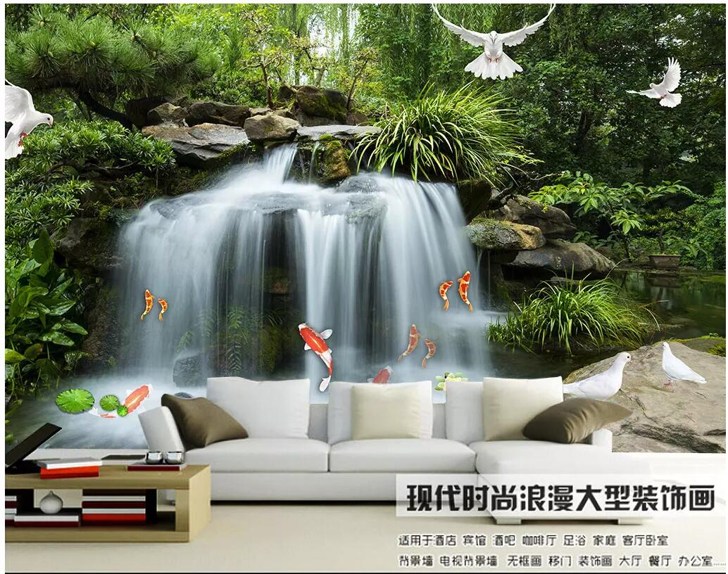 WDBH custom photo 3d wall paper Flowing waterfall fish lotus pigeon background living room home decor 3d wall murals wallpaper for walls 3 d, Non-woven wallpaper
WDBH custom photo 3d wall paper Flowing waterfall fish lotus pigeon background living room home decor 3d wall murals wallpaper for walls 3 d, Non-woven wallpaper