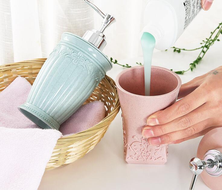 400ml Shampoo Empty Bottle Cosmetic Cream Lotion Containers Press Bottles Liquid Soap Dispenser Shower Bathroom Accessories