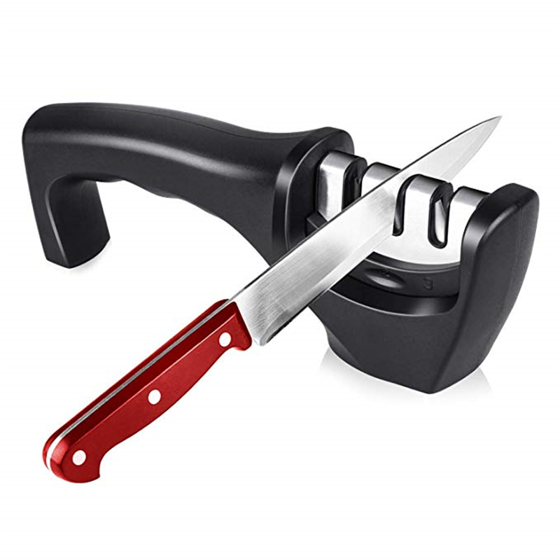 Knife Sharpener Professional 3 Stage Manual Knife Sharpener for Repairing Diamond Coated Wheel System Sharpen Dull Knife Restore Polish Blad 
Knife Sharpener Professional 3 Stage Manual Knife Sharpener for Repairing Diamond Coated Wheel System Sharpen Dull Knife Restore Polish Blad