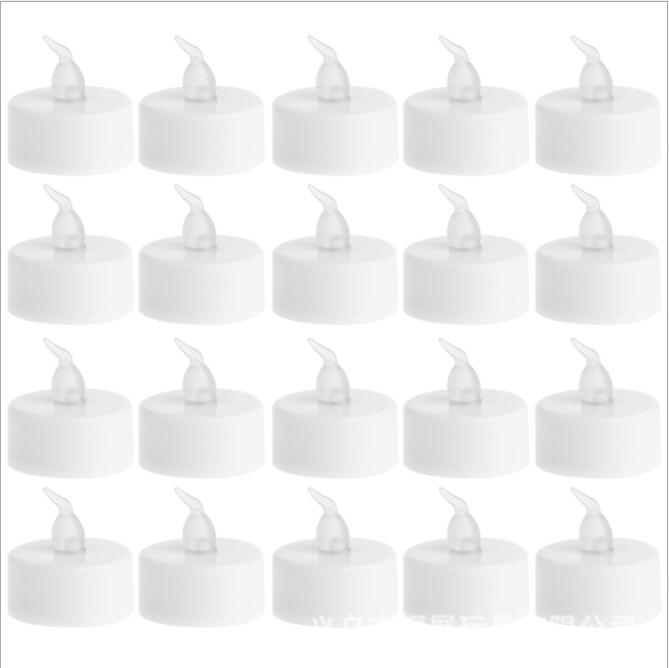 SXI 24 Pack Warm White Battery LED Lights Flameless Flickering light Dia 1.4" Electric Fake Candle for Votive Wedding Party