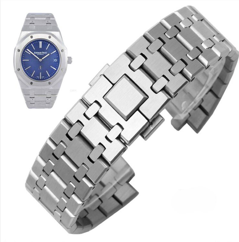 20 26mm Watchband Convex Surface Interface Wide Stainless Steel Bracelet Steel Wrist Strap Men women Accessories Watch for Royal Oak
20 26mm Watchband Convex Surface Interface Wide Stainless Steel Bracelet Steel Wrist Strap Men women Accessories Watch for Royal Oak