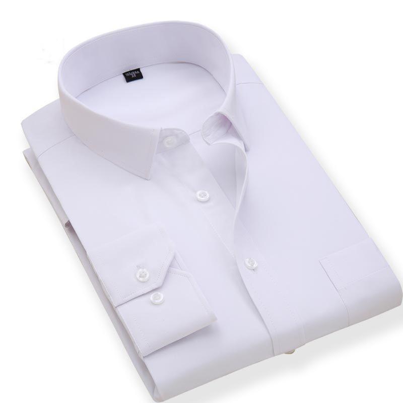 Large Size Men's Business Casual Long Sleeved Shirt White Smart Male Social Dress Shirt Plus size drop ship
Large Size Men's Business Casual Long Sleeved Shirt White Smart Male Social Dress Shirt Plus size drop ship