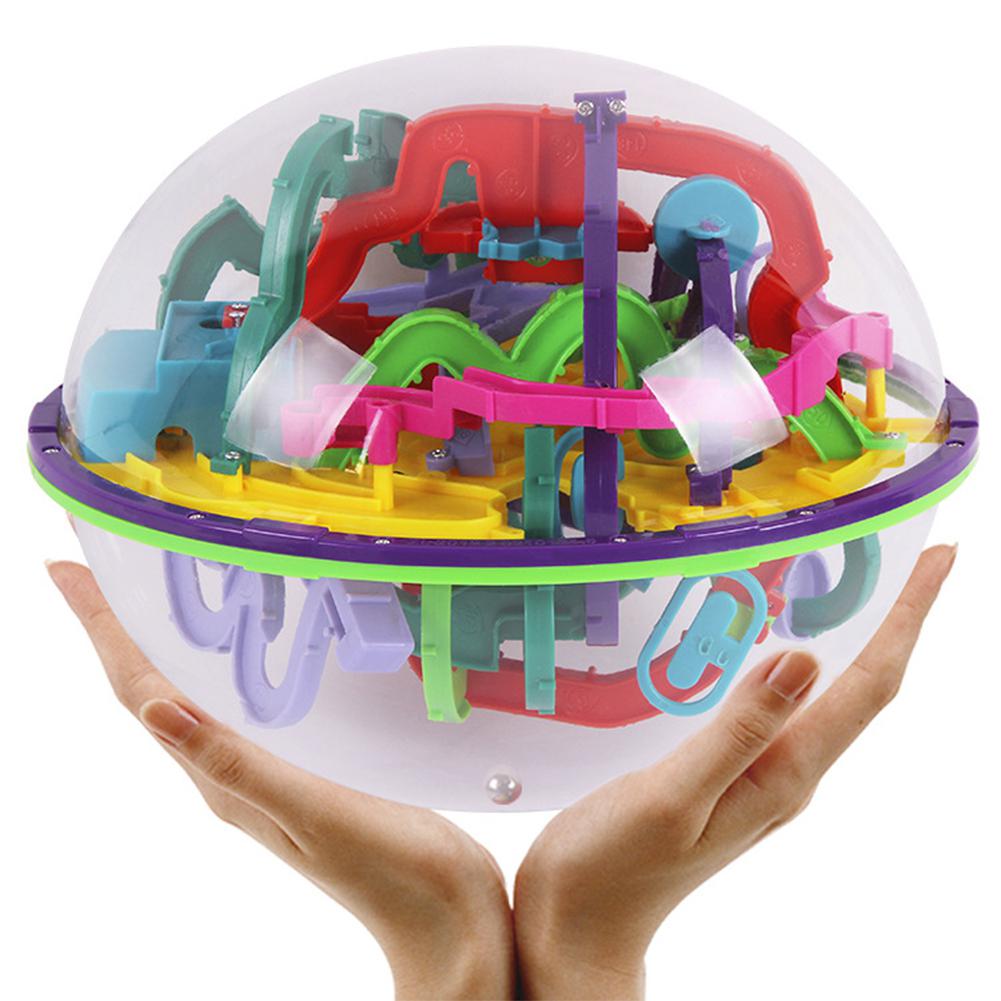 Aucun Niveaux difficiles Magic 3D Maze Ball Ballon intéressant Puzzle de labyrinthe Jeux Globe Toys