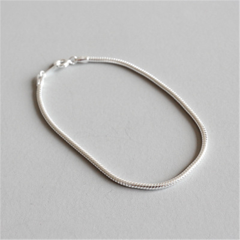 100% 925 Sterling Silver Bracelets &Bangle 2mm Snake Chain Bracelet For Women pulseira feminina 16cm Chain, Black
100% 925 Sterling Silver Bracelets &Bangle 2mm Snake Chain Bracelet For Women pulseira feminina 16cm Chain, Black