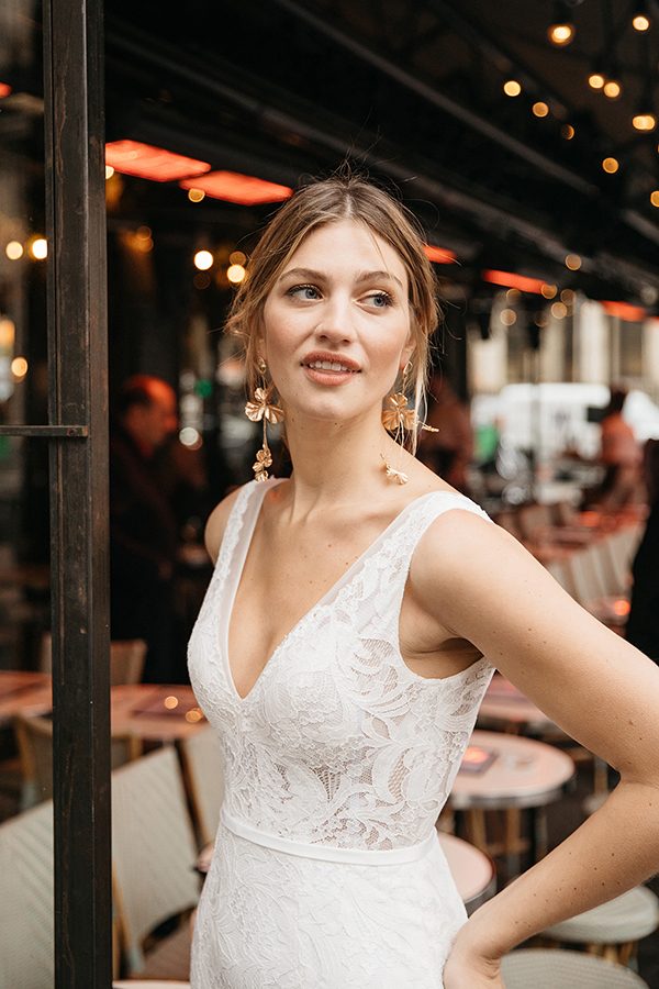 Daisy Brides 2019 Mermaid Wedding Dresses V Neck Lace Appliqued Sweep Train Bohemian Wedding Dress Custom Made Plus Size Vestidos De Novia