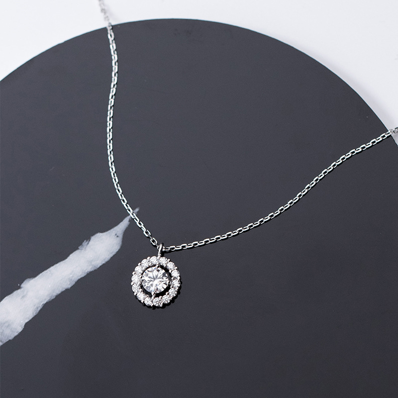 Fashion Genuine 925 Sterling Silver round CZ Design Long Chain Pendant Necklace Elegant White Rhodium Plated Jewelry for Girls Gifts
Fashion Genuine 925 Sterling Silver round CZ Design Long Chain Pendant Necklace Elegant White Rhodium Plated Jewelry for Girls Gifts