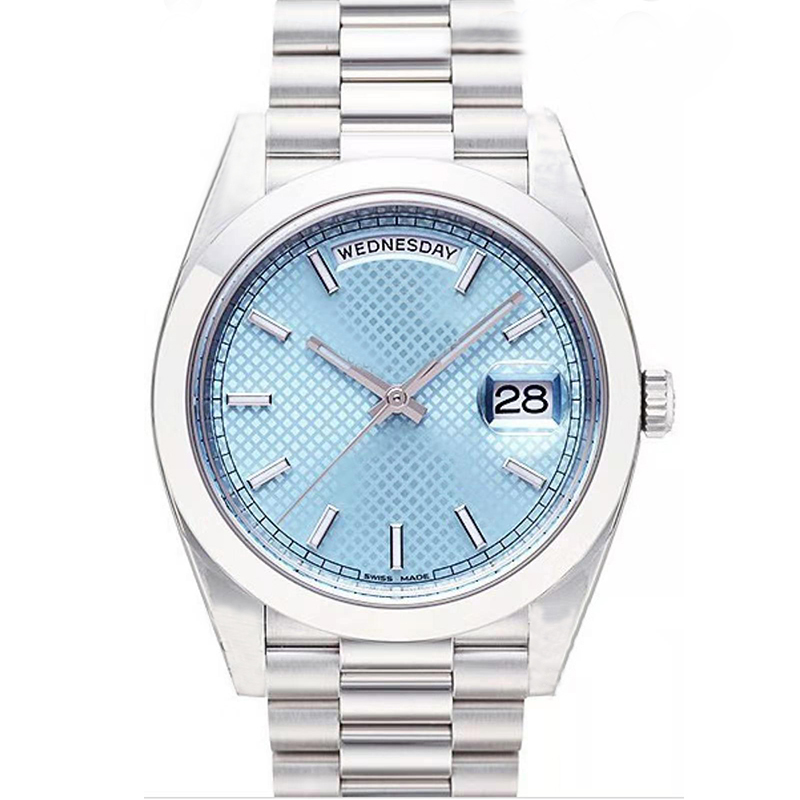 Classic mens watches gold day ice Blue Face Mechanical Stainless Steel Strap Automatic Movement Sports Sapphire glass Mens Date Wristwatches, No watch shipping money
Classic mens watches gold day ice Blue Face Mechanical Stainless Steel Strap Automatic Movement Sports Sapphire glass Mens Date Wristwatches, No watch shipping money