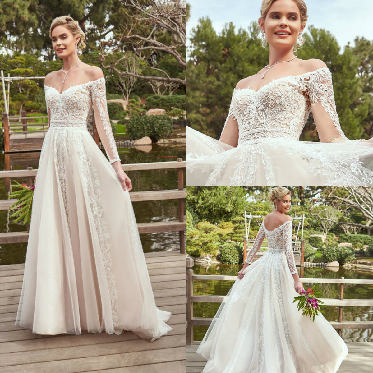 Kitty Chen A Line Wedding Dresses Lace Appliqued Long Sleeves Modest Wedding Dress Off The Shoulder Beach Bridal Gowns robes de mariée, Same as image
Kitty Chen A Line Wedding Dresses Lace Appliqued Long Sleeves Modest Wedding Dress Off The Shoulder Beach Bridal Gowns robes de mariée, Same as image
