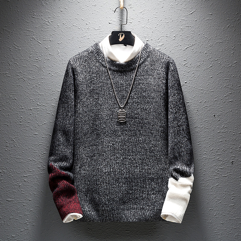 Sweater men Autumn Winter Soft Thick Japanese Korean Trend Loose Personality Men's Sweater Patchwork O Neck Collar Casual Jacket, Black
Sweater men Autumn Winter Soft Thick Japanese Korean Trend Loose Personality Men's Sweater Patchwork O Neck Collar Casual Jacket, Black