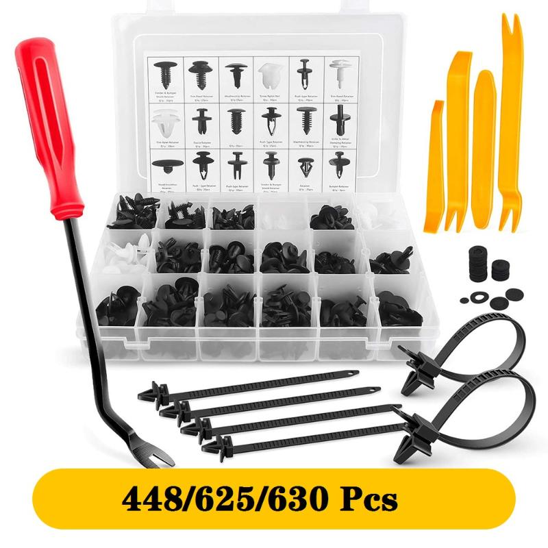 448/625/630 Pcs Universal Auto Fastener Clip Mixed Car Body Plastic Push Retainer and Screwdriver Car clips Accessories repair
448/625/630 Pcs Universal Auto Fastener Clip Mixed Car Body Plastic Push Retainer and Screwdriver Car clips Accessories repair