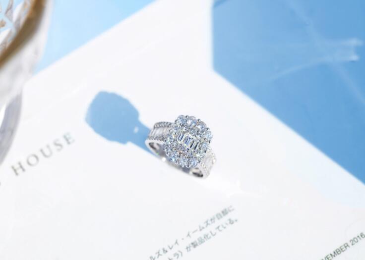 Victoria Wieck Top Selling Luxury Jewelry 925 Sterling Silver Princess Cut White Topaz CZ Diamond Gemstones Women Wedding Band Ring Gift