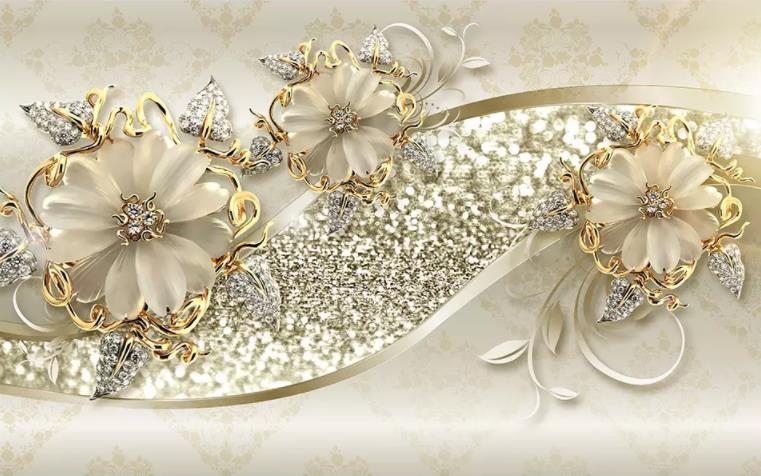 Custom 3d wallpaper murals 3d Luxury gold 3d threedimensional European pattern jew modern television background wall wall paper h6991129