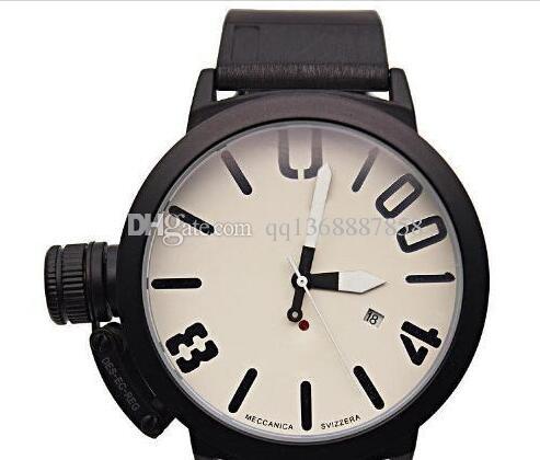 HOT quality Men's Sports watch Big Dial Rubber Classic Boat Round Chronograph Automatic Mechanical Self Wind Left Hook Hand U Watches, Slivery;brown
HOT quality Men's Sports watch Big Dial Rubber Classic Boat Round Chronograph Automatic Mechanical Self Wind Left Hook Hand U Watches, Slivery;brown