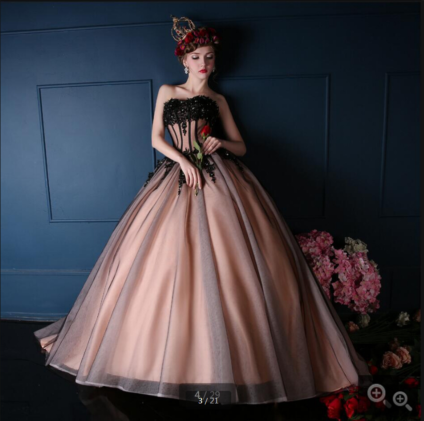 2019 real picture ball gown lace appliques beading sequins prom strapless sweetheart neck puffy sweet 16 formal prom gowns best selling, Light yellow
2019 real picture ball gown lace appliques beading sequins prom strapless sweetheart neck puffy sweet 16 formal prom gowns best selling, Light yellow