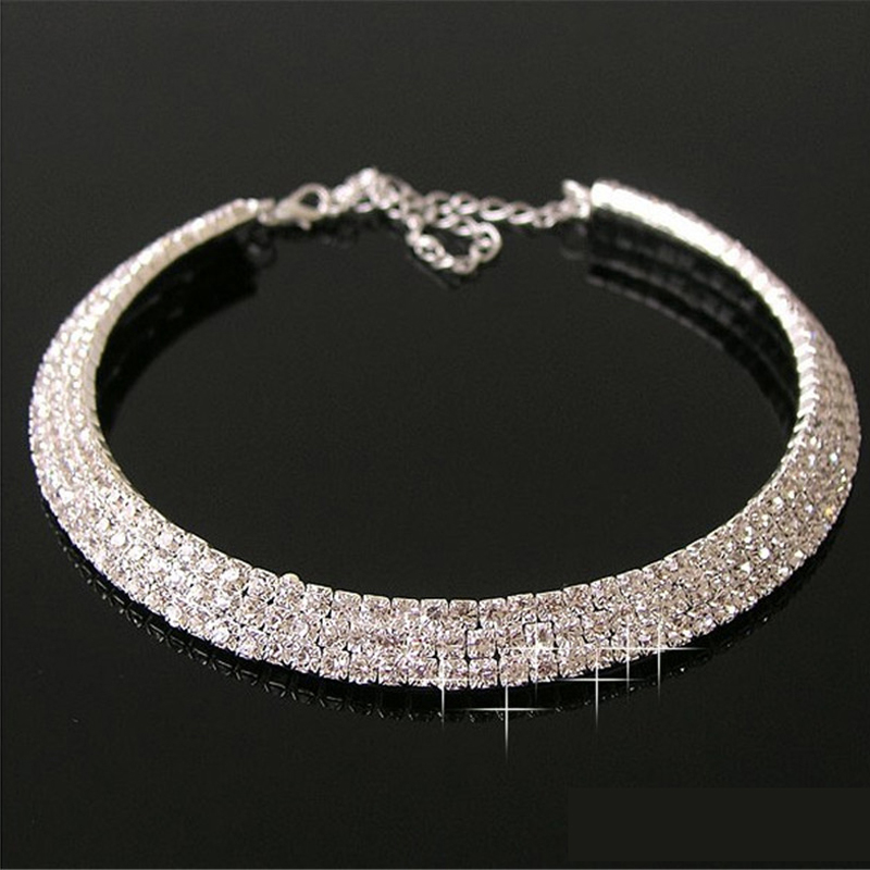 Crystal Bridal Jewelry Sexy Man-Made Diamond Necklace For Party Prom Formal Event Wedding Jewelry Set Bridal Accessories 3 Rows Rhinestone
Crystal Bridal Jewelry Sexy Man-Made Diamond Necklace For Party Prom Formal Event Wedding Jewelry Set Bridal Accessories 3 Rows Rhinestone