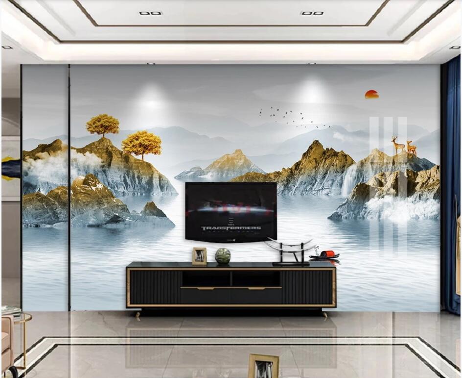 3d photo wallpaper custom mural Chinese style scenery golden landscape tv background Home decor living room wallpaper for walls 3 d, Non-woven wallpaper
3d photo wallpaper custom mural Chinese style scenery golden landscape tv background Home decor living room wallpaper for walls 3 d, Non-woven wallpaper