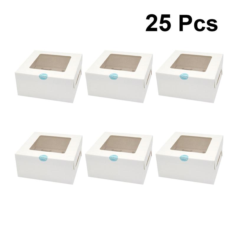 25pcs Paper Packing Boxes Eco-Friendly Baking Muffin Boxes with Inserts Cupcake Containers Holder Party Favors for Shop
25pcs Paper Packing Boxes Eco-Friendly Baking Muffin Boxes with Inserts Cupcake Containers Holder Party Favors for Shop