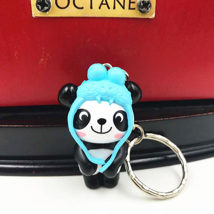Cute Cartoon Lovely Panda Keychain Car Key Chain Keyring Bag Phone Pendant Mix 24pcs/Lot Wholesale High Quality