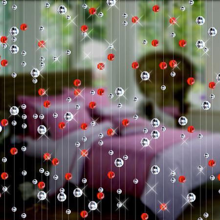 Fashion Crystal glass bead Curtain Indoor Home Decoration Wedding backdrop Decoration Window