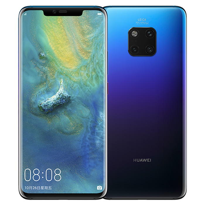 Original Huawei Mate 20 Pro 4G LTE Cell Phone 8GB RAM 128GB 256GB ROM Kirin 980 Octa Core 4200mAh HarmonyOS 6.39" Full Screen 40MP NFC OTA Finger