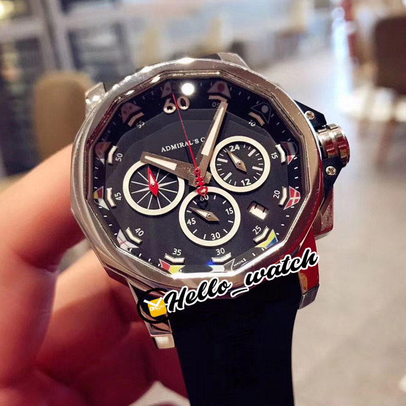 New Admiral's Cup AC-One 986.691.11/F371 Black Dial Quartz Chronograph Mens Watch Stopwatch Steel Case Rubber Sport Watches Hello_watch E44, Waterproof service
New Admiral's Cup AC-One 986.691.11/F371 Black Dial Quartz Chronograph Mens Watch Stopwatch Steel Case Rubber Sport Watches Hello_watch E44, Waterproof service