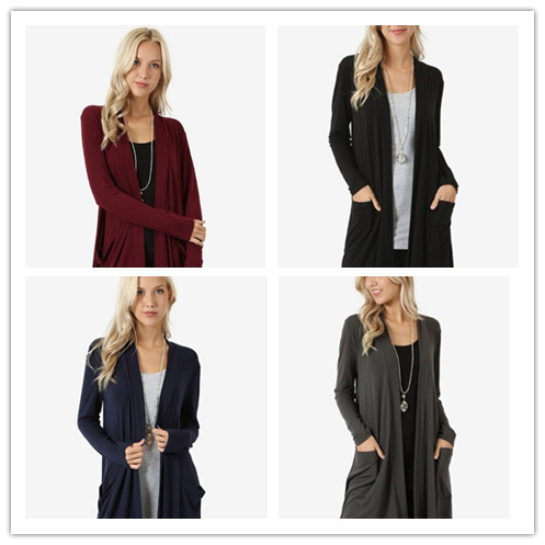 Fashion Spring Women Cardigan Stylish Casual Contrast Long Sleeves Thin Outwear Coat Top Clothing For Sales