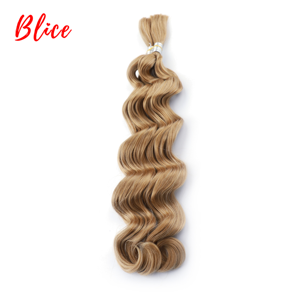 Blice 18 "-24" Synthetic Hair Bundles No Weft Natural Wave 1PCS Crochet Synthetic Bulk Frosted Blonde Hair Extensions For Women
Blice 18 "-24" Synthetic Hair Bundles No Weft Natural Wave 1PCS Crochet Synthetic Bulk Frosted Blonde Hair Extensions For Women