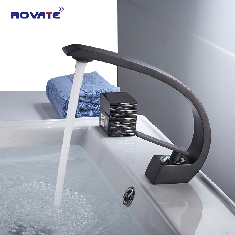 ROVATE Basin Faucet Brass Black Vessel Sink Mixer Tap Hot and Cold Water Bathroom Faucets
ROVATE Basin Faucet Brass Black Vessel Sink Mixer Tap Hot and Cold Water Bathroom Faucets