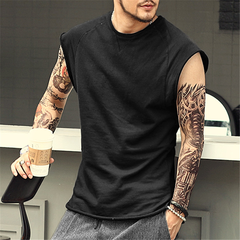 men's sleeveless knitwear sleeveless t-shirt wide shoulder vest bodybuilding tank top men cotton 2017 summer new, Black
men's sleeveless knitwear sleeveless t-shirt wide shoulder vest bodybuilding tank top men cotton 2017 summer new, Black