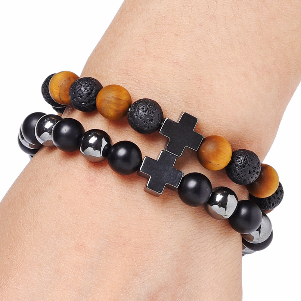 Cross bracelet men's temperament simple mature charm 2019 new products